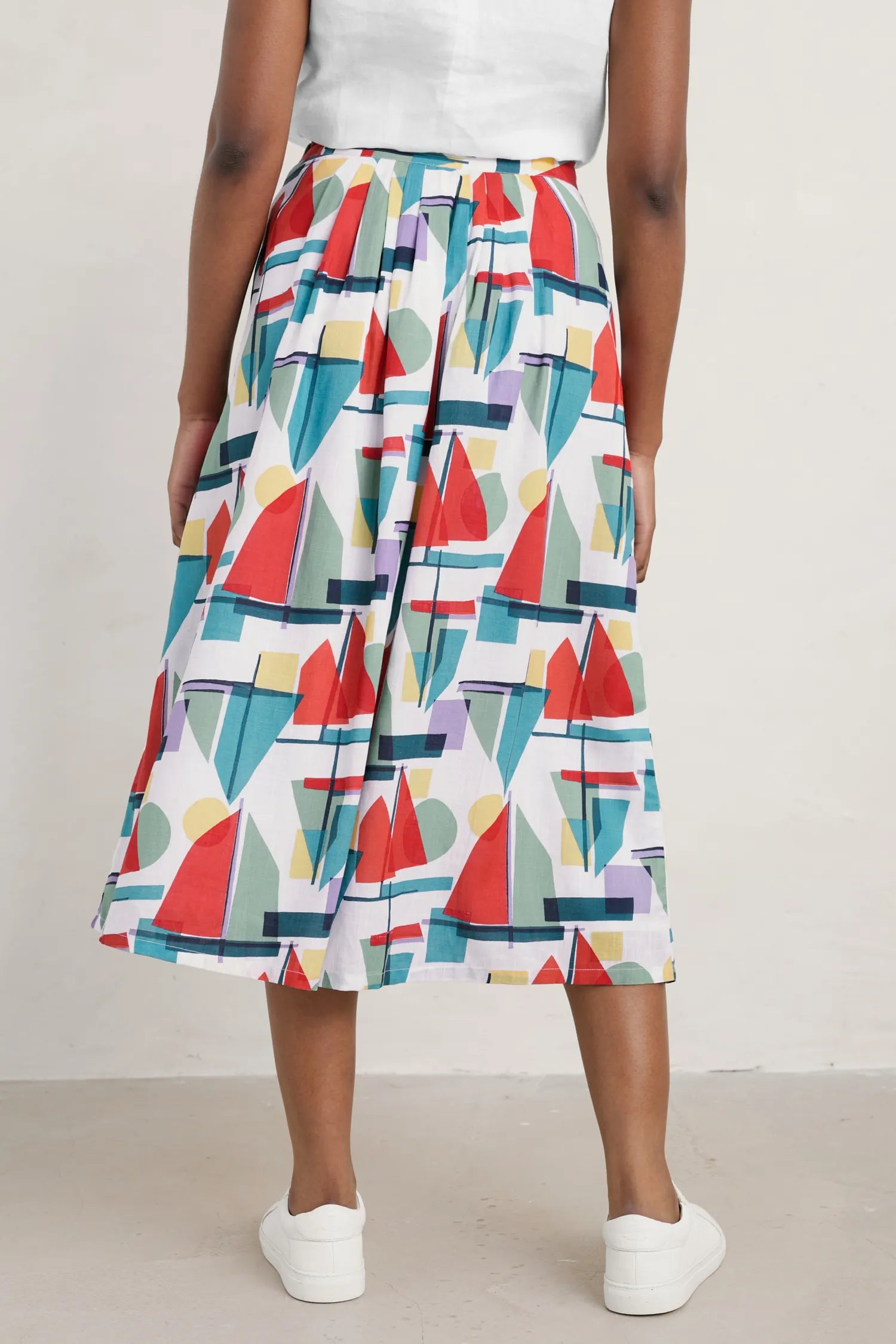 Seasalt Cliff Road Skirt - Harbour Collage Mix – Vivid in Bellingen